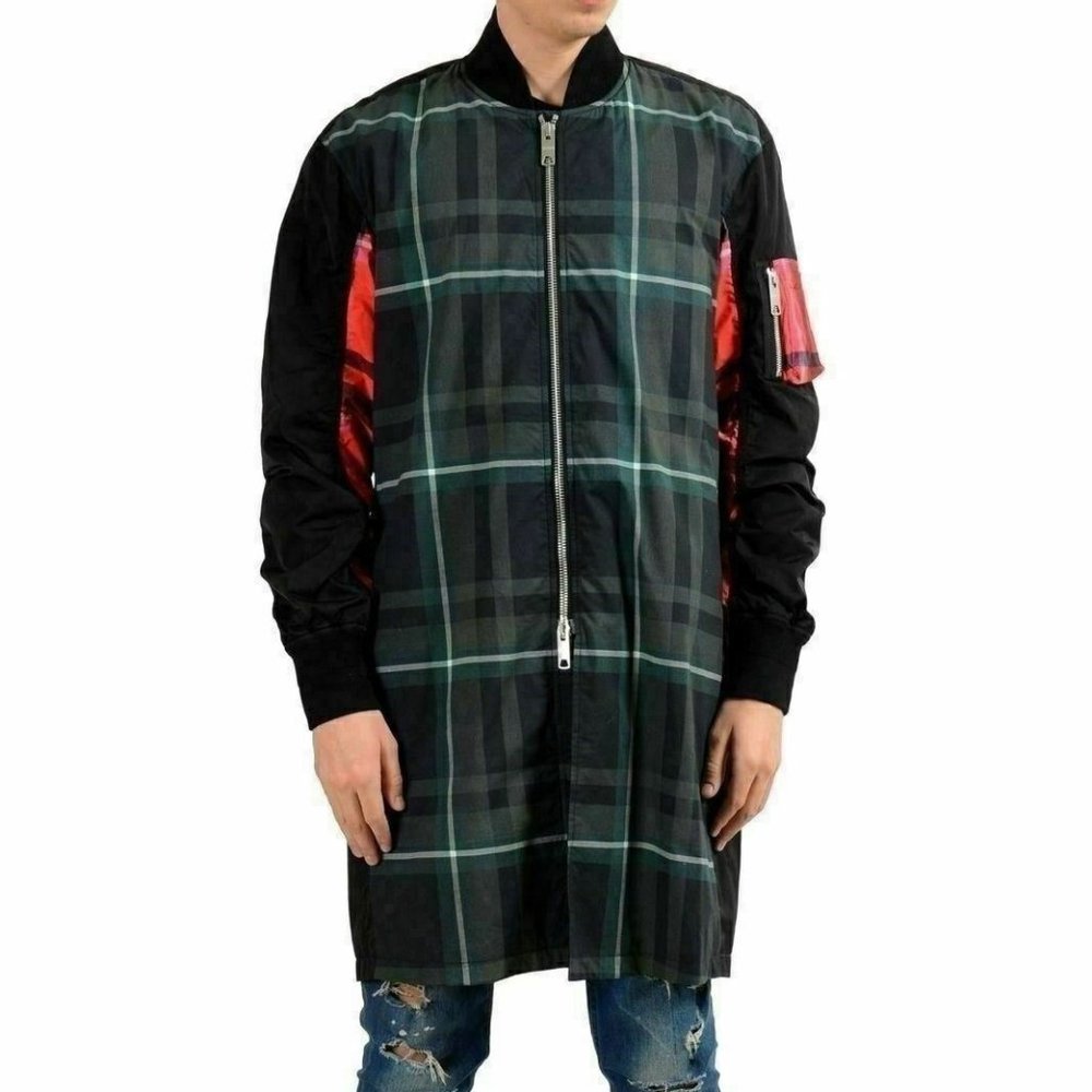 Versace Versus Graphic Full Zip Windbreaker Coat